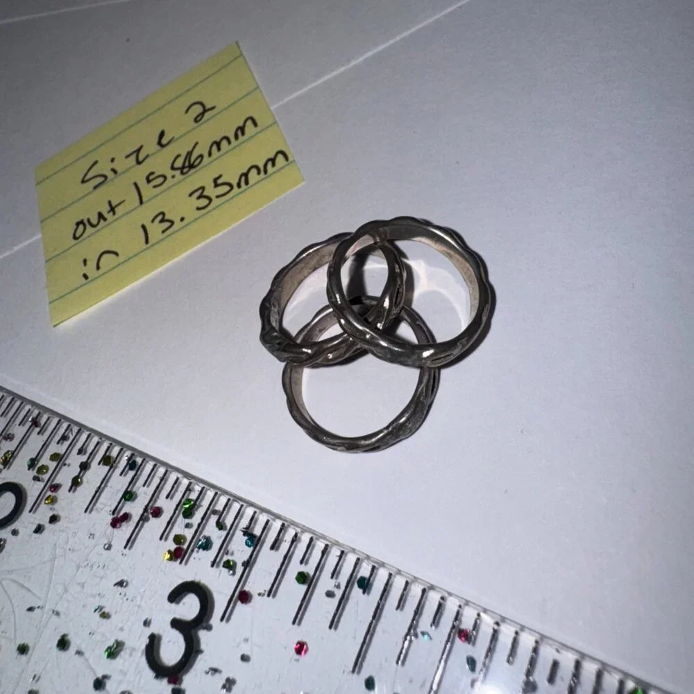 Sterling Silver Celtic Ring, Size 2